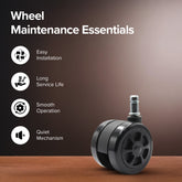 Interceptor casters - Smooth gliding wheels for carts